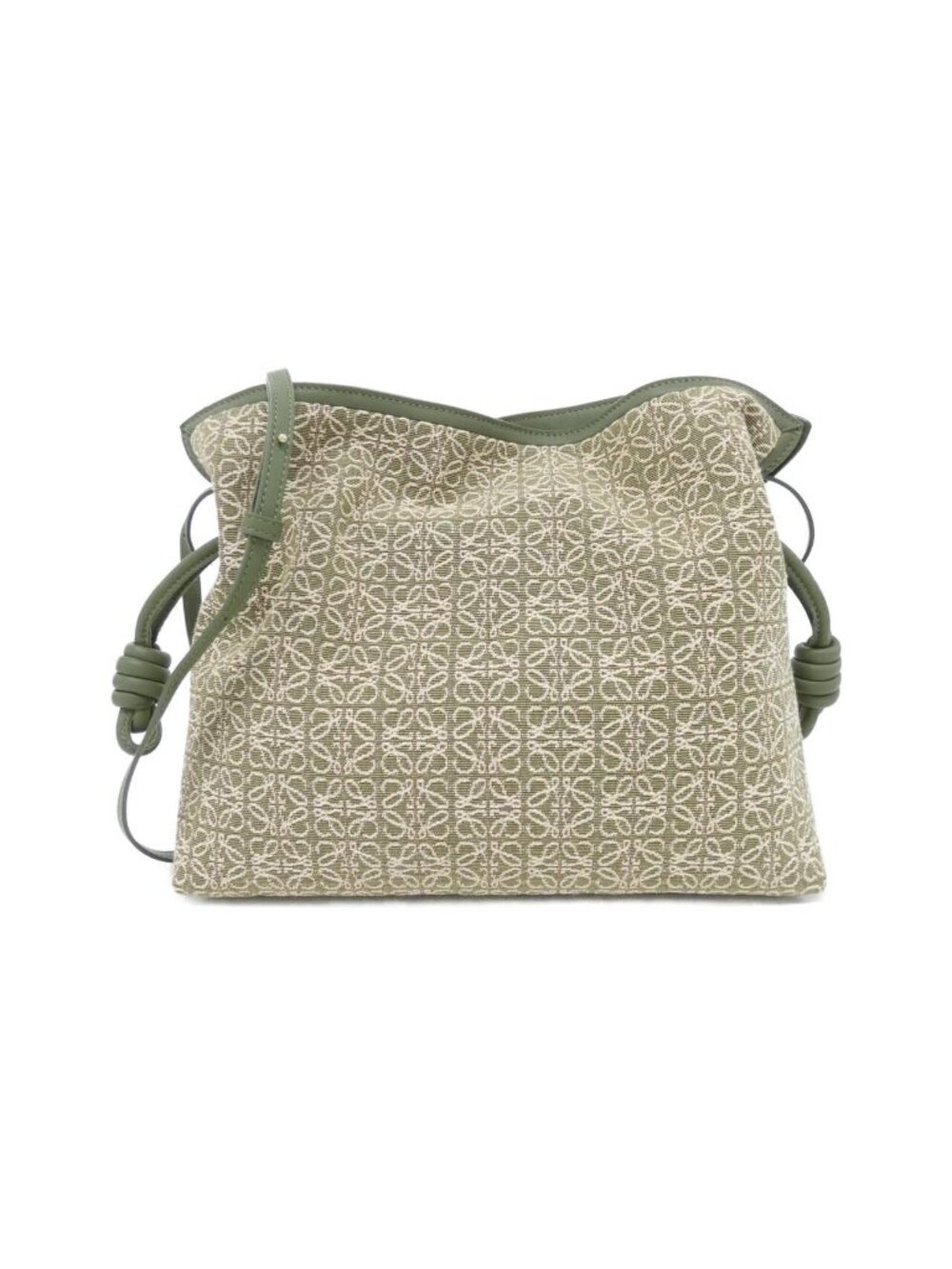 Loewe Flamenco Clutch Green